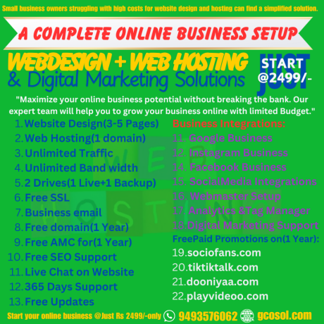 online-business-setup-with-live-website-hosting-free-digital-marketing-setup-package-at-2499-big-0